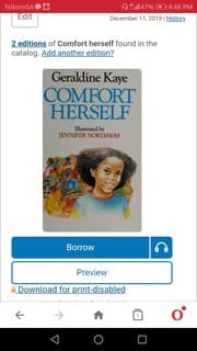 Tapa de Comfort herself