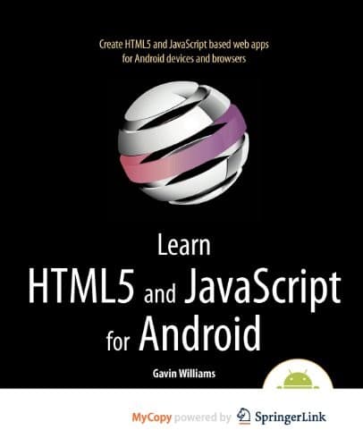 Tapa de Learn HTML5 and JavaScript for Android