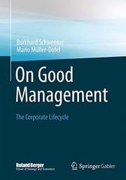 Tapa de On Good Management : The Corporate Lifecycle