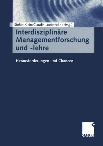 Tapa de Interdisziplinäre Managementforschung und -lehre