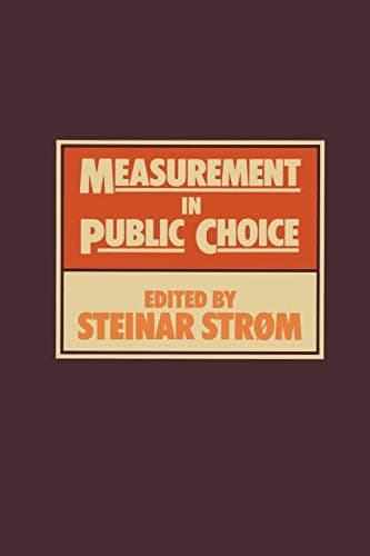 Tapa de Measurement in Public Choice