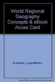 Tapa de World Regional Geography Concepts & eBook Acces Card
