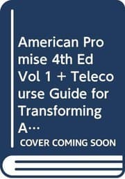 Tapa de American Promise 4e V1 & Telecourse Guide for Transforming America 4e V1