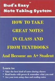 Tapa de How to Take Great Notes in Class and from Textbooks and Become an A+ Student