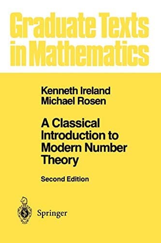 Tapa de A Classical Introduction to Modern Number Theory