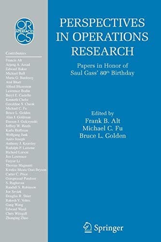 Tapa de Perspectives in Operations Research