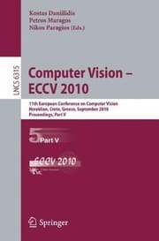 Tapa de Computer Vision -- ECCV 2010