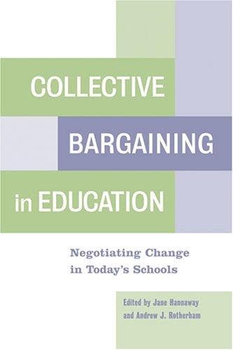 Tapa de Collective bargaining in education