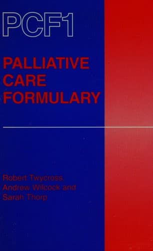 Tapa de Palliative care formulary