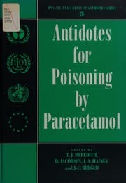 Tapa de Antidotes for poisoning by paracetamol