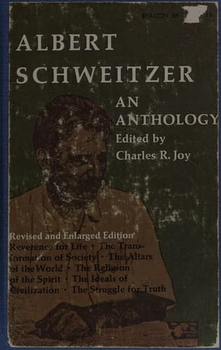 Tapa de Albert Schweitzer