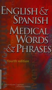 Tapa de English & Spanish medical words & phrases