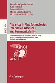 Tapa de Advances in New Technologies, Interactive Interfaces and Communicability