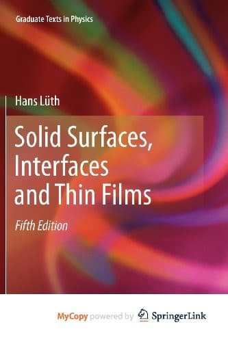 Tapa de Solid Surfaces, Interfaces and Thin Films