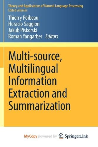 Tapa de Multi-source, Multilingual Information Extraction and Summarization