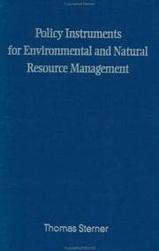 Tapa de Policy Instruments for Environmental and Natural Resource Management