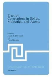 Tapa de Electron Correlations in Solids, Molecules, and Atoms