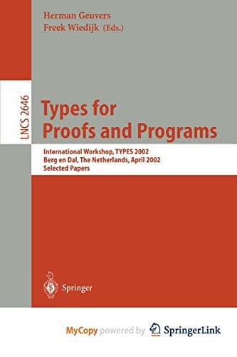 Tapa de Types for Proofs and Programs