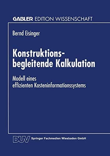 Tapa de Konstruktionsbegleitende Kalkulation