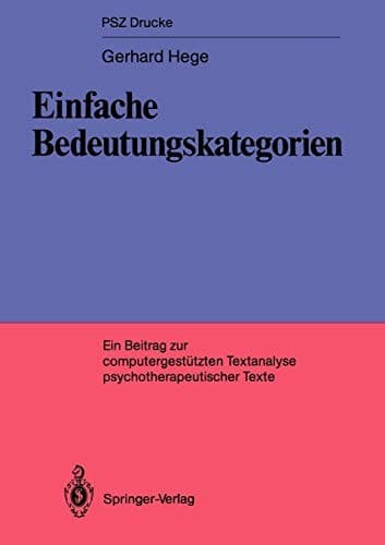 Tapa de Einfache Bedeutungskategorien