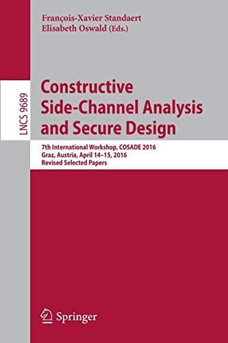 Tapa de Constructive Side-Channel Analysis and Secure Design