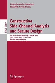 Tapa de Constructive Side-Channel Analysis and Secure Design