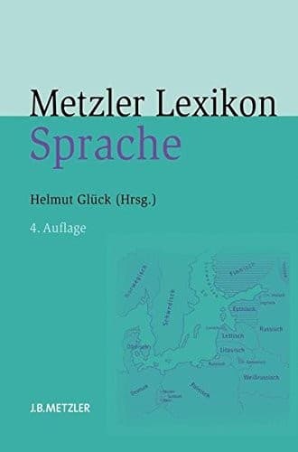 Tapa de Metzler Lexikon Sprache