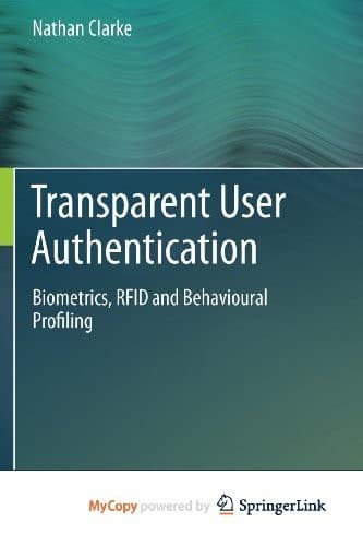Tapa de Transparent User Authentication