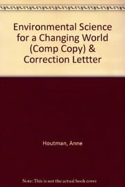 Tapa de Environmental Science for a Changing World  & Correction Lettter