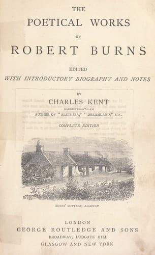 Tapa de Burns' Poetical Works