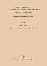 Tapa de Entwicklungsarbeiten im Apparatebau für Laboratorien