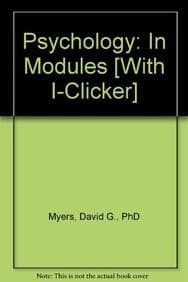 Tapa de Psychology in Modules  & iClicker