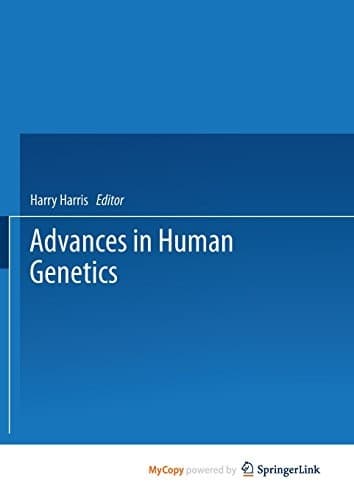 Tapa de Advances in Human Genetics
