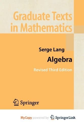 Tapa de Algebra