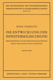 Tapa de Die Entwicklung der Infinitesimalrechnung