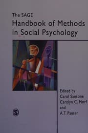 Tapa de The Sage handbook of methods in social psychology