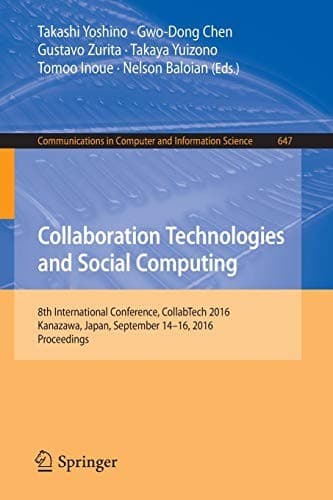 Tapa de Collaboration Technologies and Social Computing