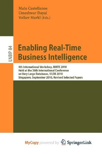 Tapa de Enabling Real-Time Business Intelligence