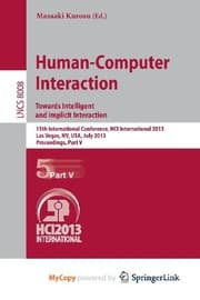 Tapa de Human-Computer Interaction : Towards Intelligent and Implicit Interaction