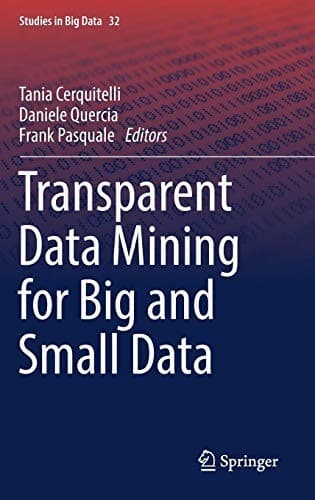 Tapa de Transparent Data Mining for Big and Small Data