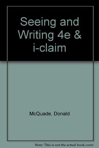 Tapa de Seeing and Writing 4e & i-claim