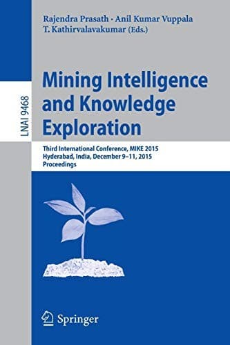 Tapa de Mining Intelligence and Knowledge Exploration