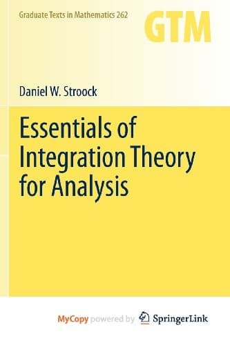 Tapa de Essentials of Integration Theory for Analysis