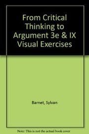 Tapa de From Critical Thinking to Argument 3e & ix visual exercises