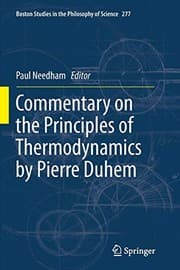 Tapa de Commentary on the Principles of Thermodynamics by Pierre Duhem
