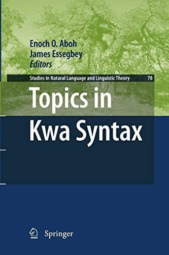 Tapa de Topics in Kwa Syntax