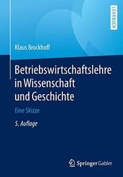 Tapa de Betriebswirtschaftslehre in Wissenschaft und Geschichte