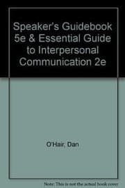 Tapa de Speaker's Guidebook 5e & Essential Guide to Interpersonal Communication 2e