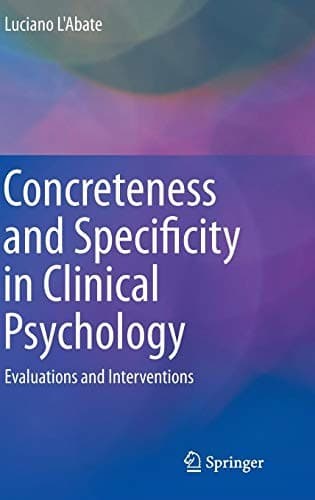 Tapa de Concreteness and Specificity in Clinical Psychology