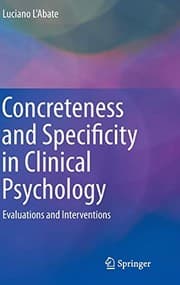 Tapa de Concreteness and Specificity in Clinical Psychology